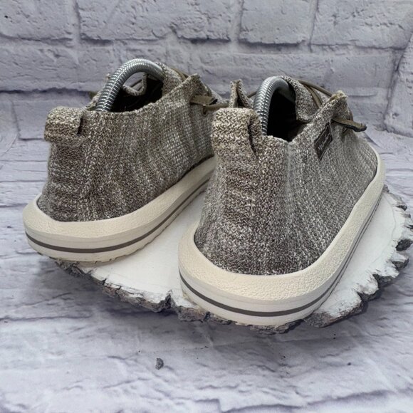 Maui And Sons Shoes Mens 11 Casual Slip On Beach Loafers Flats Brown Knit Fabric - Picture 6 of 9